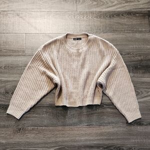 🌹 SHEIN Cropped Chunky Knit Sweater 🌹